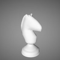 Модель шахматной фигуры конь