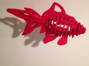 Модель золотой рыбки 3D